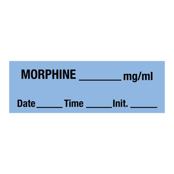 Morphine_mg/ml DTI 1/2 x 500 Blue w/Black